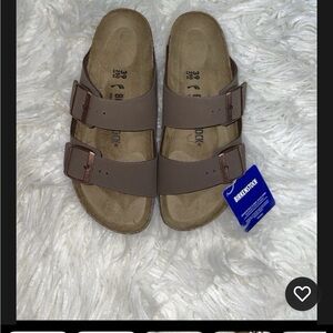 Birkenstock Brown mocka (39) size 8 Birbick Double-Strap Sandals slides